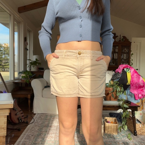 American Eagle Outfitters Pants - American Eagle Outfitters Beige Cargo Shorts